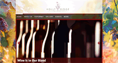 Desktop Screenshot of hollyridgewinery.com