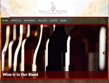 Tablet Screenshot of hollyridgewinery.com